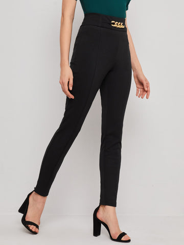 BIZwear Chain Detail Pants Workwear