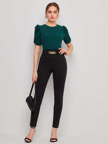 BIZwear Chain Detail Pants Workwear
