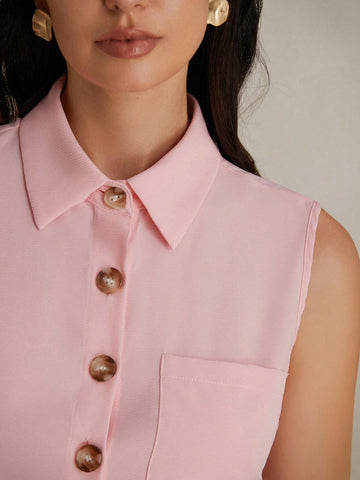 Chic And Unique Design Vest & High Waisted Pants Two Piece Set