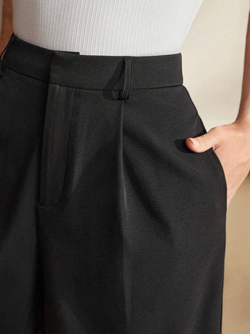 BIZwear Slant Pocket Solid Shorts Without Belt