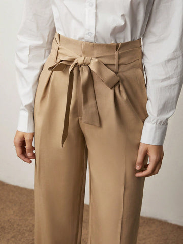 BIZwear Solid Slant Pocket Pants Without Belt