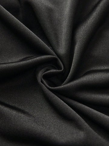 Solid Surplice Neck Bodysuit