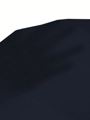 BIZwear Stand Collar Drape Elegant Office Wear Long Sleeve Blouse