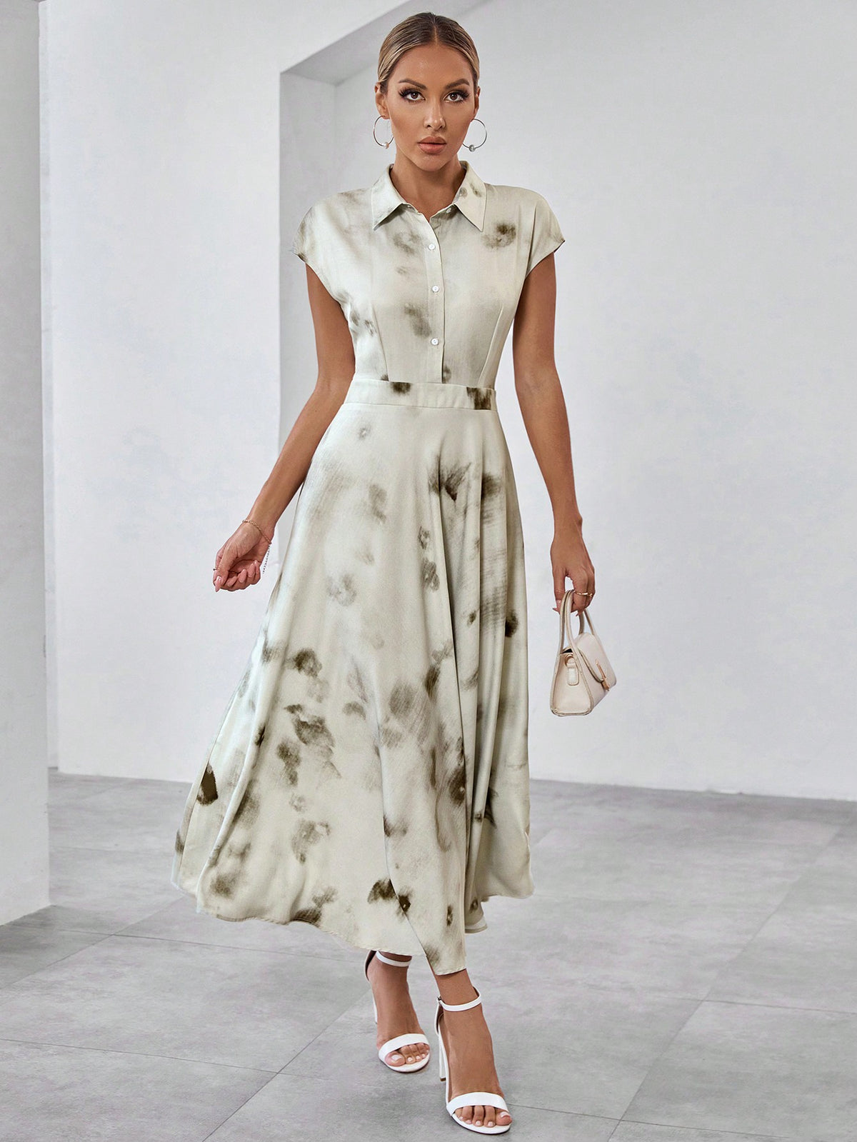 Tie-Dye Printed Dress