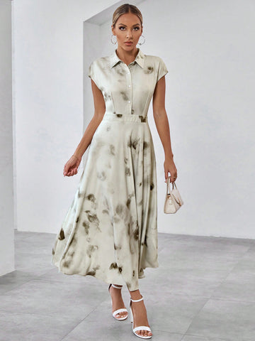 Tie-Dye Printed Dress