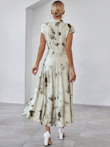 Tie-Dye Printed Dress