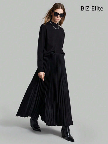 BIZwear Women'S Pleated Skirt