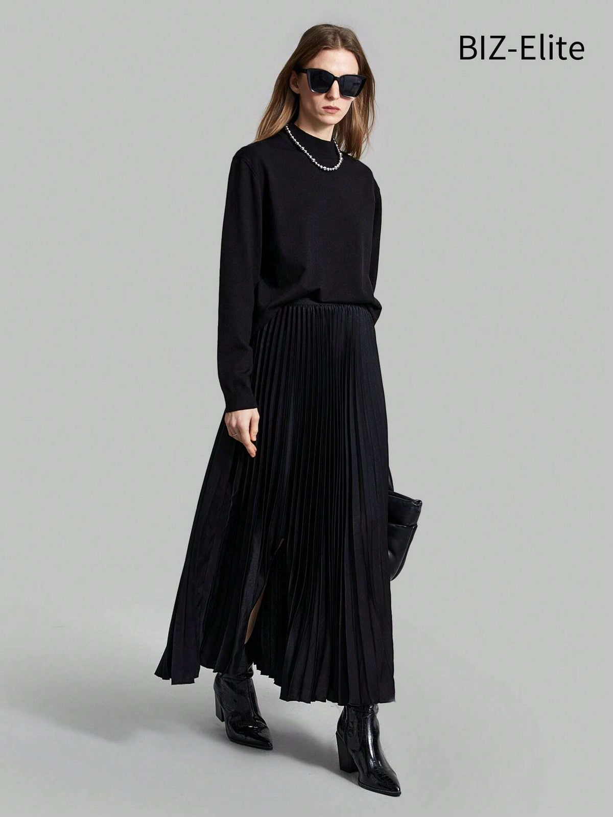 BIZwear Women'S Pleated Skirt