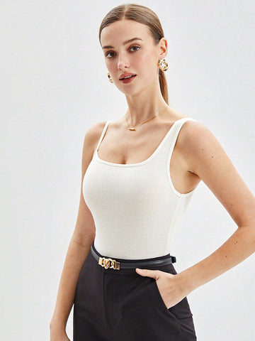 Women'S Solid Color Bodysuit