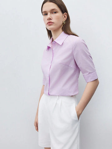 BIZwear Women Short Sleeve Commuting Style Summer Shirt