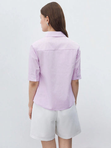 BIZwear Women Short Sleeve Commuting Style Summer Shirt