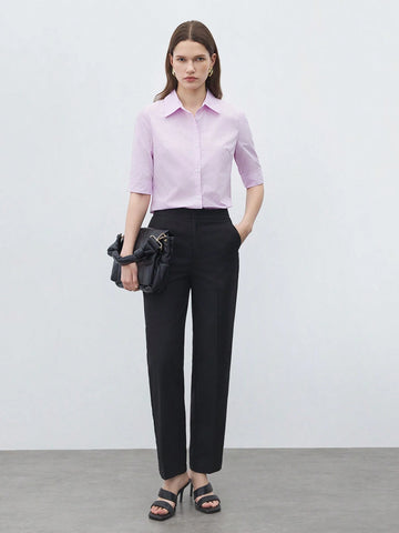 BIZwear Women Short Sleeve Commuting Style Summer Shirt