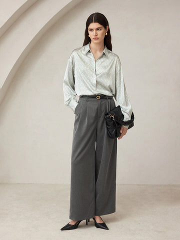 BIZwear Women's Button-Down Long Sleeve Fashionable, Mature Elegant Blouse