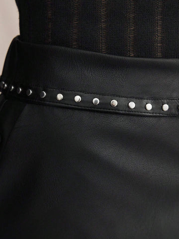 BIZwear Women's Leather Shorts For Commuting & Holiday Wear