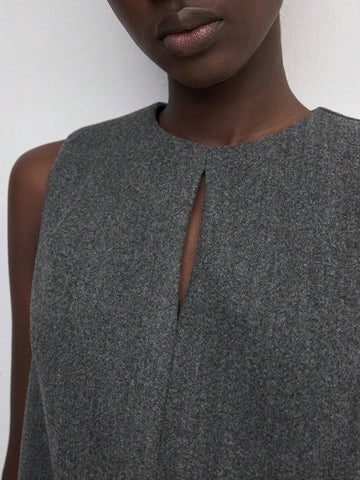 Women's Round Neck Sleeveless Solid Color Simple Casual Comfortable Everyday Mini Dress