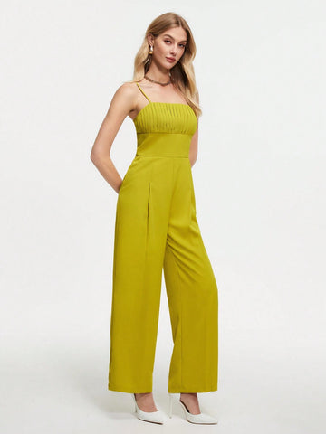 Natasha Graziano Women's Strapless & Waist Cinching Jumpsuit