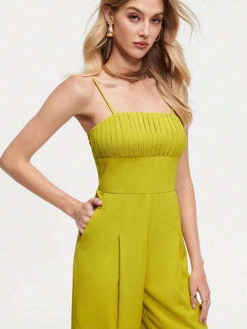 Natasha Graziano Women's Strapless & Waist Cinching Jumpsuit