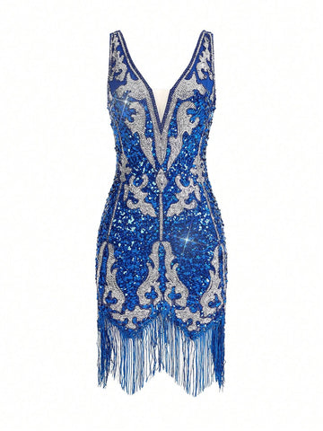 Elegant And Luxurious, Gorgeous Retro, Charming, Sexy And Refined, , Irregular Hem And Fringed Details. It's Perfect For Music Festivals, Holiday Season, Back To School Season, Graduation Season, Prom, Afternoon Tea, Dates, Parties, Cocktail Parties