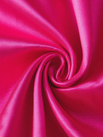 Elegant And Minimalist Shiny Satin Strapless Dress In Bright Pink Color, A-Line Skirt, Suitable For Graduation, Back To School, Single Party, Wedding, Event, Heavy Industry Evening Banquet, Etc.