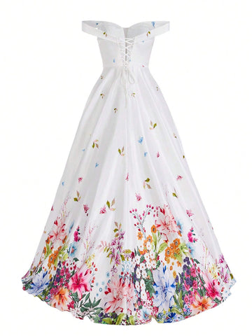 Elegant And Minimalist White Multi-Color Glossy Satin Digital Printing,Suitable For Dating, Single Party, Holiday Season, Graduation Ceremony, Wedding, Activity-Filled Events, And Heavy Parties.