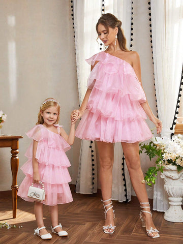 Elegant, Cute, Sweet, Exquisite And Charming, Fashionable Women's Light Pink Cocktail Party Dress