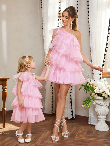 Elegant, Cute, Sweet, Exquisite And Charming, Fashionable Women's Light Pink Cocktail Party Dress