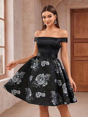 Elegant, Dignified, Sophisticated And Charming, Fashionable And Popular Women's Knee-Length Puff Gown, Graduation Ceremonies, And Back-To-School Seasons. , Dance/Tea Date, Cocktail Party