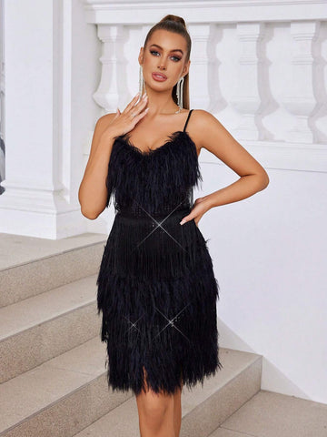 Elegant, Gorgeous, Sexy, Exquisite And Charming, Fashionable And Popular Women's  Gathered Anti-Exposure High Waist Tight Hip-Hugging Curve Mini Dress, Suitable For Music Festivals, Graduation Ceremonies, Proms, Date Parties, Cocktails Meeting.