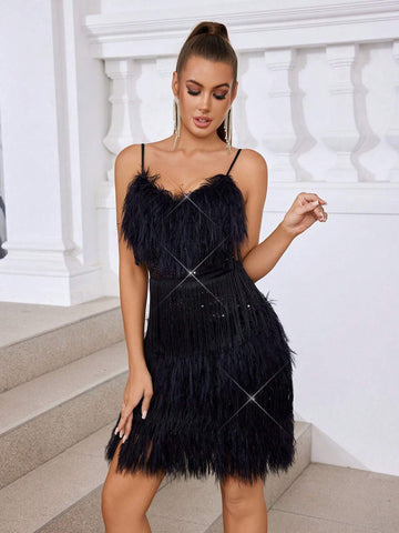 Elegant, Gorgeous, Sexy, Exquisite And Charming, Fashionable And Popular Women's  Gathered Anti-Exposure High Waist Tight Hip-Hugging Curve Mini Dress, Suitable For Music Festivals, Graduation Ceremonies, Proms, Date Parties, Cocktails Meeting.