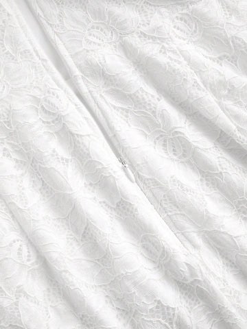 Elegant Off Shoulder Lace & Mesh Patchwork Fish Tail Plus Size Wedding Dress