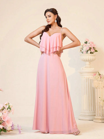 Elegant, Romantic, Elegant, Elegant, Dignified, Cute, Sweet And Charming,Travel, Wedding, Bohemian Style Seaside Wedding Outdoor Wedding Lawn Wedding Formal Wedding Bridesmaid Dress