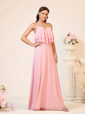 Elegant, Romantic, Elegant, Elegant, Dignified, Cute, Sweet And Charming,Travel, Wedding, Bohemian Style Seaside Wedding Outdoor Wedding Lawn Wedding Formal Wedding Bridesmaid Dress