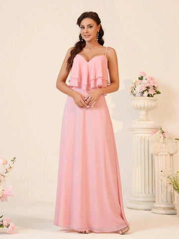 Elegant, Romantic, Elegant, Elegant, Dignified, Cute, Sweet And Charming,Travel, Wedding, Bohemian Style Seaside Wedding Outdoor Wedding Lawn Wedding Formal Wedding Bridesmaid Dress