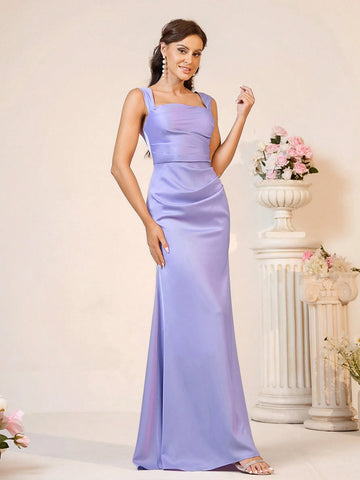 Elegant, Romantic, Elegant, Sweet, Cute And Charming, Fashionable Woman,  Anti-Exposure, High Waist, Slim Fishtail Hem, Vacation Travel Wedding, Bohemian Style Seaside Wedding, Outdoor Wedding Lawn Wedding Formal Wedding Bridesmaid Dresses Eid Dresses