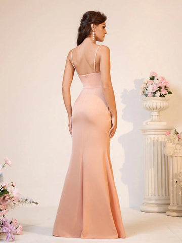 Elegant, Romantic, Elegant, Sweet, Cute And Charming, Fashionable Women's Design,  High Waist, Slim Fishtail Hem, Bohemian Style Seaside Wedding Outdoor Wedding Lawn Wedding Formal Wedding Bridesmaid Dresses Eid Dresses