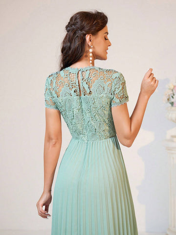 Elegant, Romantic, Graceful, Dignified, Cute, Sweet, Charming And Fashionable Women.High Waist, Pleated A-Line Hem Midi Skirt,Travel And Wedding Waves. Ice Palace Style Seaside Wedding Outdoor Wedding Lawn Wedding Formal Wedding Bridesmaid Dress