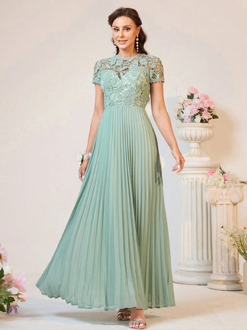 Elegant, Romantic, Graceful, Dignified, Cute, Sweet, Charming And Fashionable Women.High Waist, Pleated A-Line Hem Midi Skirt,Travel And Wedding Waves. Ice Palace Style Seaside Wedding Outdoor Wedding Lawn Wedding Formal Wedding Bridesmaid Dress