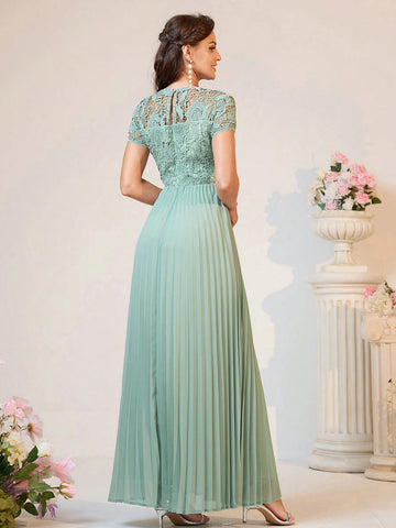 Elegant, Romantic, Graceful, Dignified, Cute, Sweet, Charming And Fashionable Women.High Waist, Pleated A-Line Hem Midi Skirt,Travel And Wedding Waves. Ice Palace Style Seaside Wedding Outdoor Wedding Lawn Wedding Formal Wedding Bridesmaid Dress