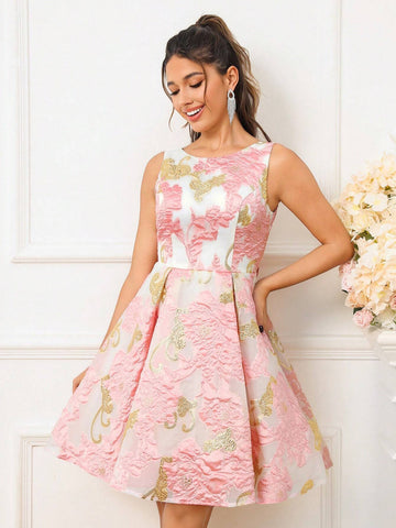 Elegant, Romantic, Retro, Sweet, Cute, Sexy, Gorgeous And Charming,V-Neck, Backless, Prom Afternoon Tea Date Parent-Child Outfit Parent-Child Dress Cocktail Party Dress
