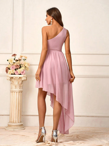 Elegant, Romantic, Sweet, Cute, Charming, And Fashionable Women's Design, Asymmetric And Irregular Hemline, Bohemian Style, Beach Weddings, Outdoor Weddings, Lawn Weddings, Formal Weddings, Bridesmaid Dresses