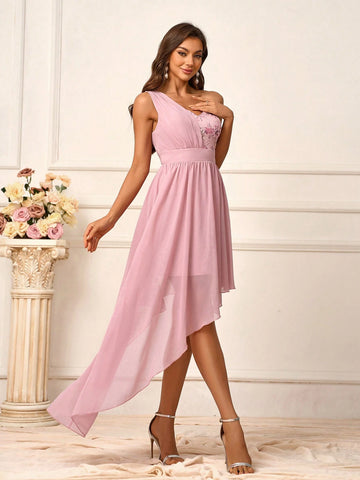 Elegant, Romantic, Sweet, Cute, Charming, And Fashionable Women's Design, Asymmetric And Irregular Hemline, Bohemian Style, Beach Weddings, Outdoor Weddings, Lawn Weddings, Formal Weddings, Bridesmaid Dresses