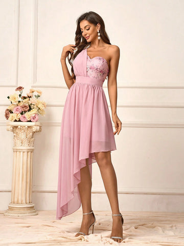 Elegant, Romantic, Sweet, Cute, Charming, And Fashionable Women's Design, Asymmetric And Irregular Hemline, Bohemian Style, Beach Weddings, Outdoor Weddings, Lawn Weddings, Formal Weddings, Bridesmaid Dresses