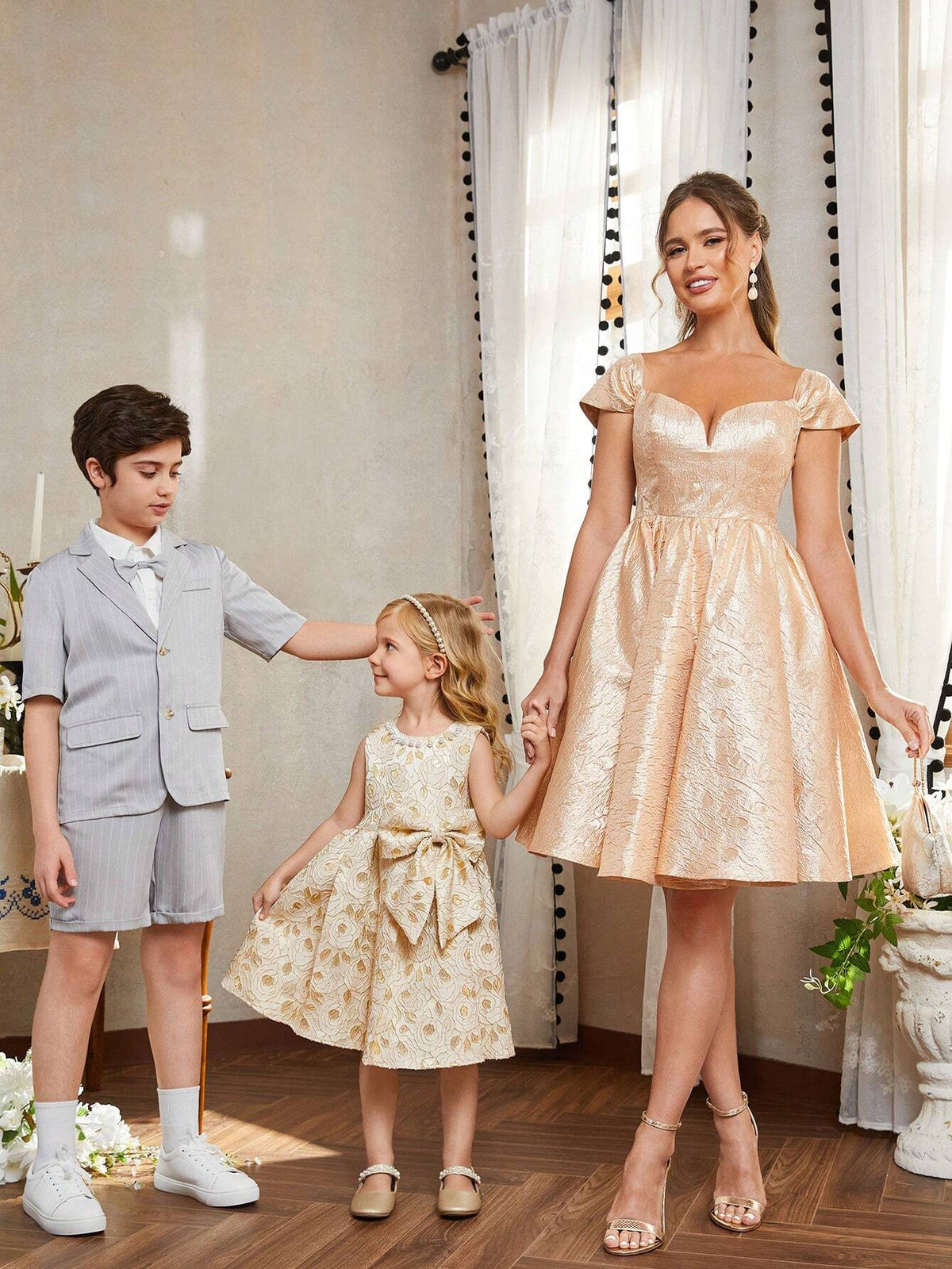 Elegant, Romantic, Sweet, Cute, Sexy, Gorgeous And Charming, Fashionable Woman, Season, Graduation Season, Prom, Afternoon Tea Date, Parent-Child Outfit, Parent-Child Dress, Cocktail Party Dress