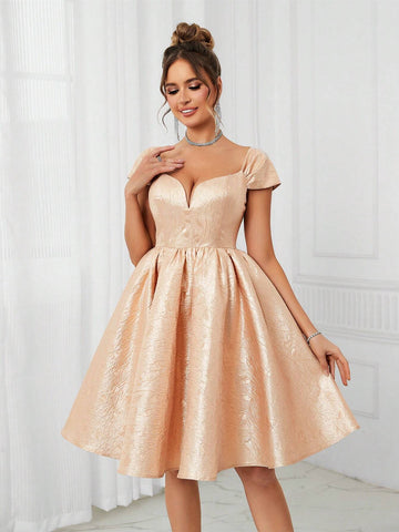 Elegant, Romantic, Sweet, Cute, Sexy, Gorgeous And Charming, Fashionable Woman, Season, Graduation Season, Prom, Afternoon Tea Date, Parent-Child Outfit, Parent-Child Dress, Cocktail Party Dress