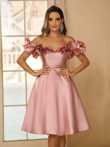 Elegant, Simple, Elegant, Exquisite And Charming, Fashionable And Popular Women's Graduation Prom, Afternoon Tea Party And Cocktails Meeting