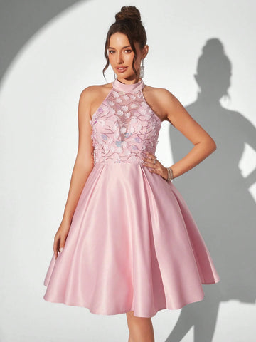 Elegant, Soft, Luxurious, Delicate,  And Charming, Fashionable Women's  Bachelorette Party Homecoming Graduation Prom Afternoon Tea Date Party Cocktail Dresses