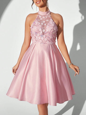 Elegant, Soft, Luxurious, Delicate,  And Charming, Fashionable Women's  Bachelorette Party Homecoming Graduation Prom Afternoon Tea Date Party Cocktail Dresses