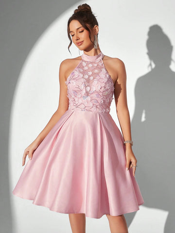 Elegant, Soft, Luxurious, Delicate,  And Charming, Fashionable Women's  Bachelorette Party Homecoming Graduation Prom Afternoon Tea Date Party Cocktail Dresses