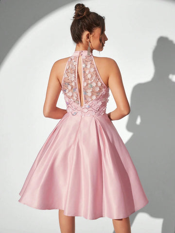 Elegant, Soft, Luxurious, Delicate,  And Charming, Fashionable Women's  Bachelorette Party Homecoming Graduation Prom Afternoon Tea Date Party Cocktail Dresses