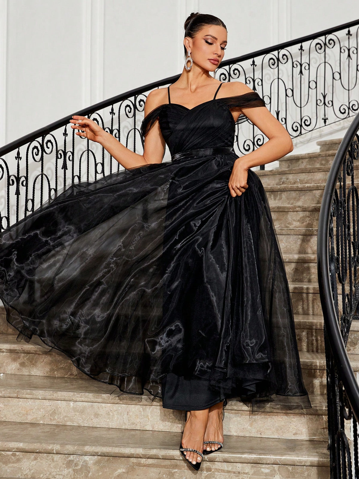 Elegant & Romantic Off Shoulder Wedding Dress